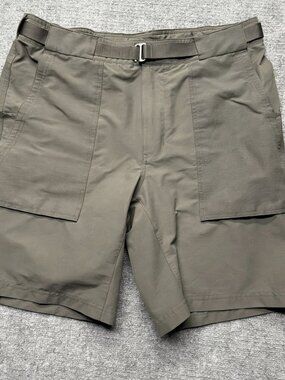 REI Co-op Screeline Shorts Mens 36 Brown Hike Hiking Stretch Belted Gorpcore